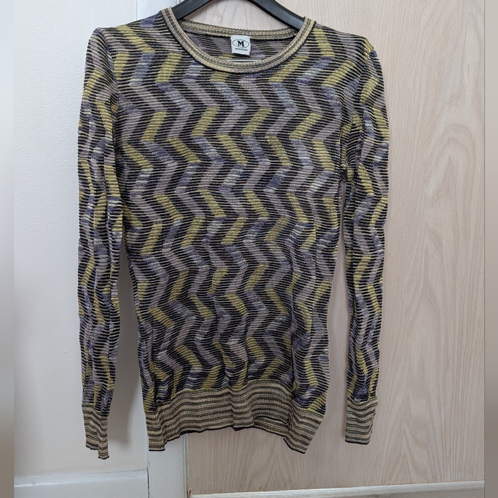 Missoni Multicolor Striped Knit Top - NWT - Tagged Large But Fits Medium